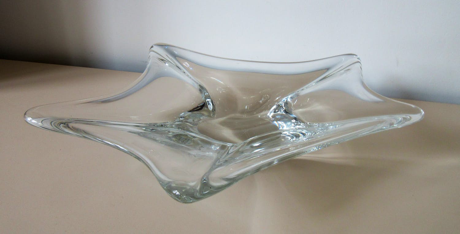 Siem van der Marel - Grote kristallen Leerdam schaal kopen? Bied vanaf 1!