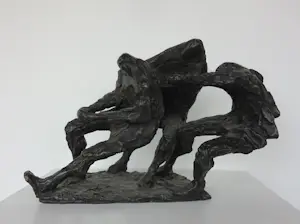 Hans Blank - Prachtig bronzen beeld (zwaar!), Scheepsbemanning kopen? Bied vanaf 800!