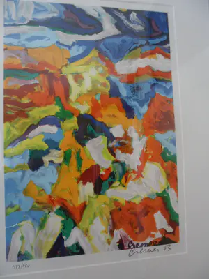 Jan Cremer - Zeefdruk. titel, Wild Horizon. kopen? Bied vanaf 175!