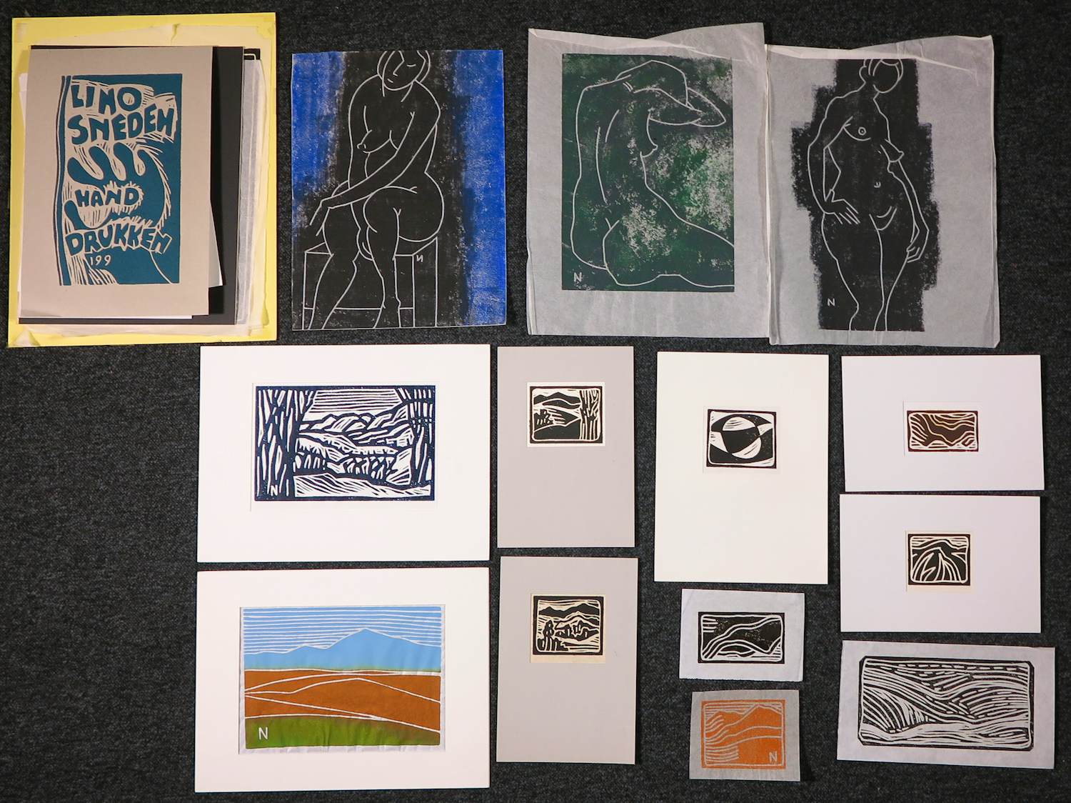 Janus Nuiten - Lino, Lot van 40 lino's kopen? Bied vanaf 100!