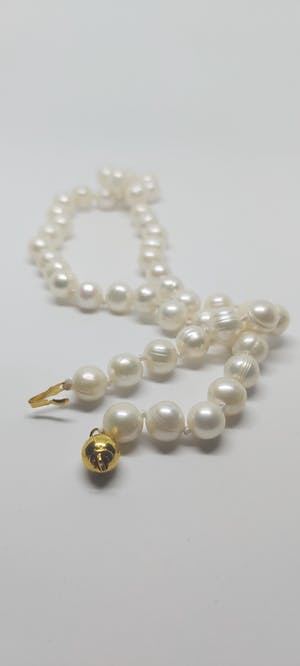 Zoetwaterparel Collier 14K gouden slotje 49cm kopen? Bied vanaf 65!