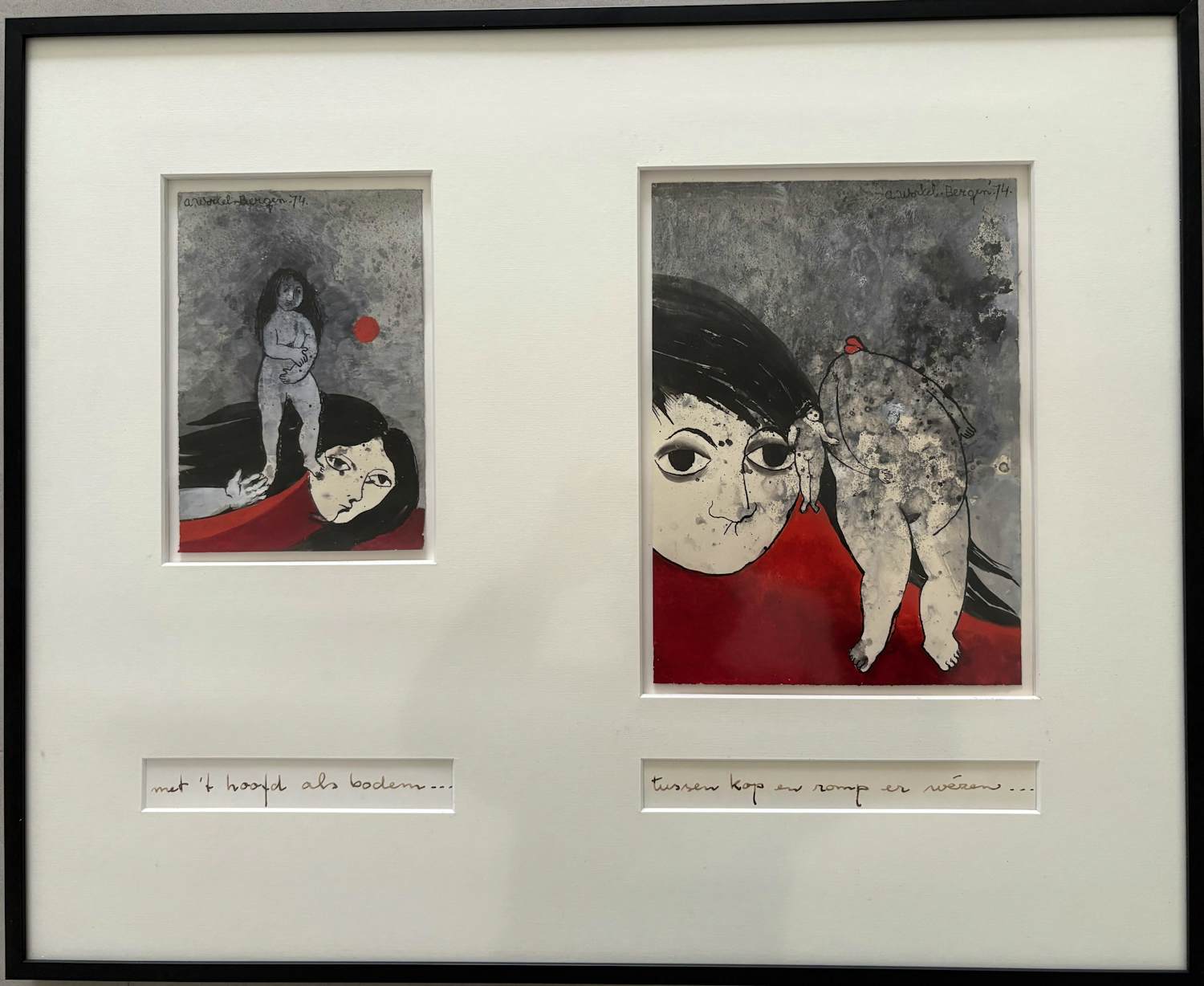 Ans Wortel - Met 't hoofd als bodem... en Tussen kop en romp en wezen... (tweeluik) kopen? Bied vanaf 400!