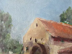 Gerard Altmann - Watermolen in zomers landschap. kopen? Bied vanaf 150!