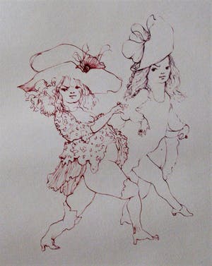 Leonor Fini - DEUX FILLES en COLERE kopen? Bied vanaf 80!