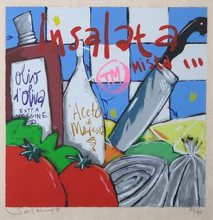 Selwyn Senatori - Zeefdruk, Insalata mista - Ingelijst kopen? Bied vanaf 120!