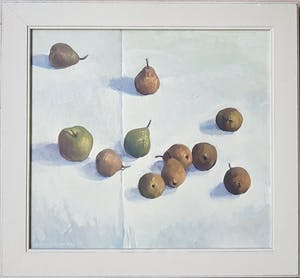 Siene de Vries - Olieverf, Stilleven met appels kopen? Bied vanaf 500!