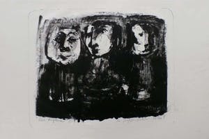 Kees Buurman - 2 Litho's: Onbekend en De poppenspeler kopen? Bied vanaf 1!