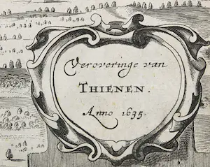 Johannes Janssonius van Waesberghe I - Gravure, Verovering van Thienen kopen? Bied vanaf 40!