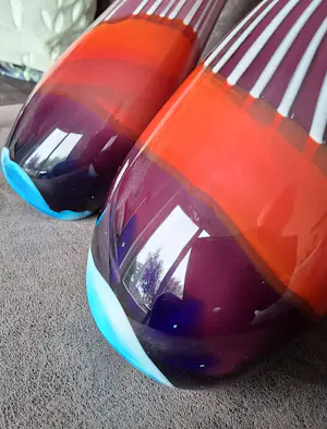 Murano Glas - Set van 2 vazen, onbeschadigd kopen? Bied vanaf 150!