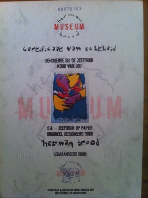 Herman Brood - Zeefdruk: KOOK VAN JOU, welke met de hand is gesigneerd door Herman Brood. kopen? Bied vanaf 175!