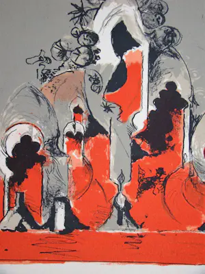 Graham Sutherland - Hommage à San Lazzaro - 1975 - Originele lithografie kopen? Bied vanaf 80!