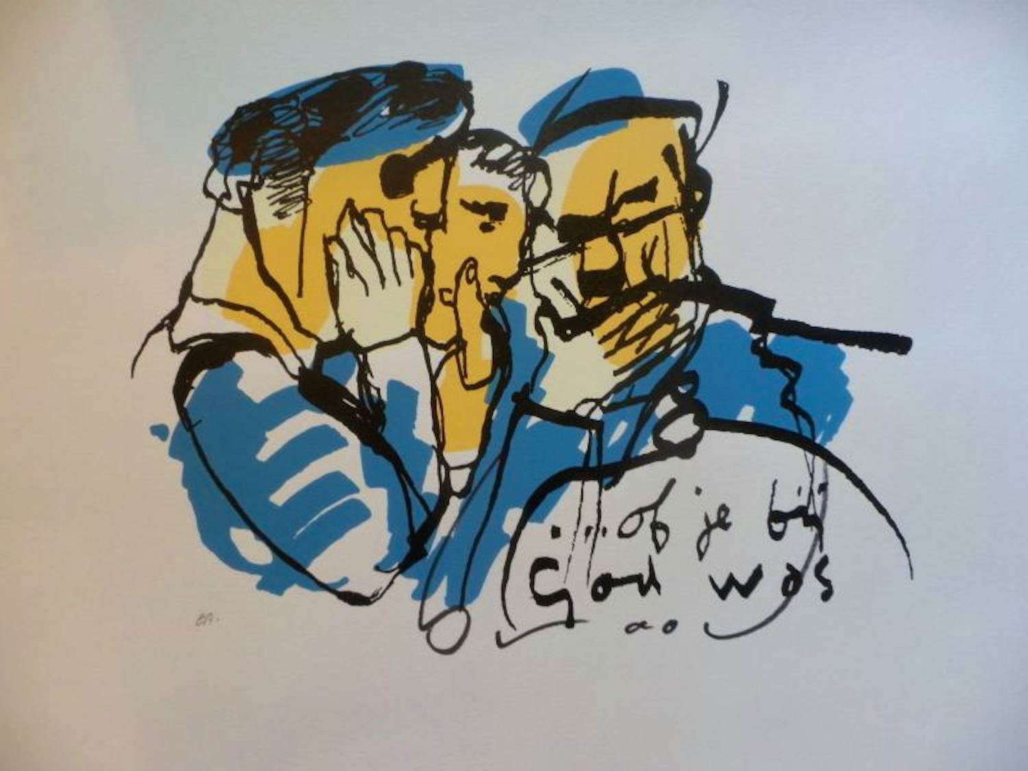 Herman Brood - Kleurenzeefdruk OF JE BIJ GOD WAS Handgesigneerd kopen? Bied vanaf 225!