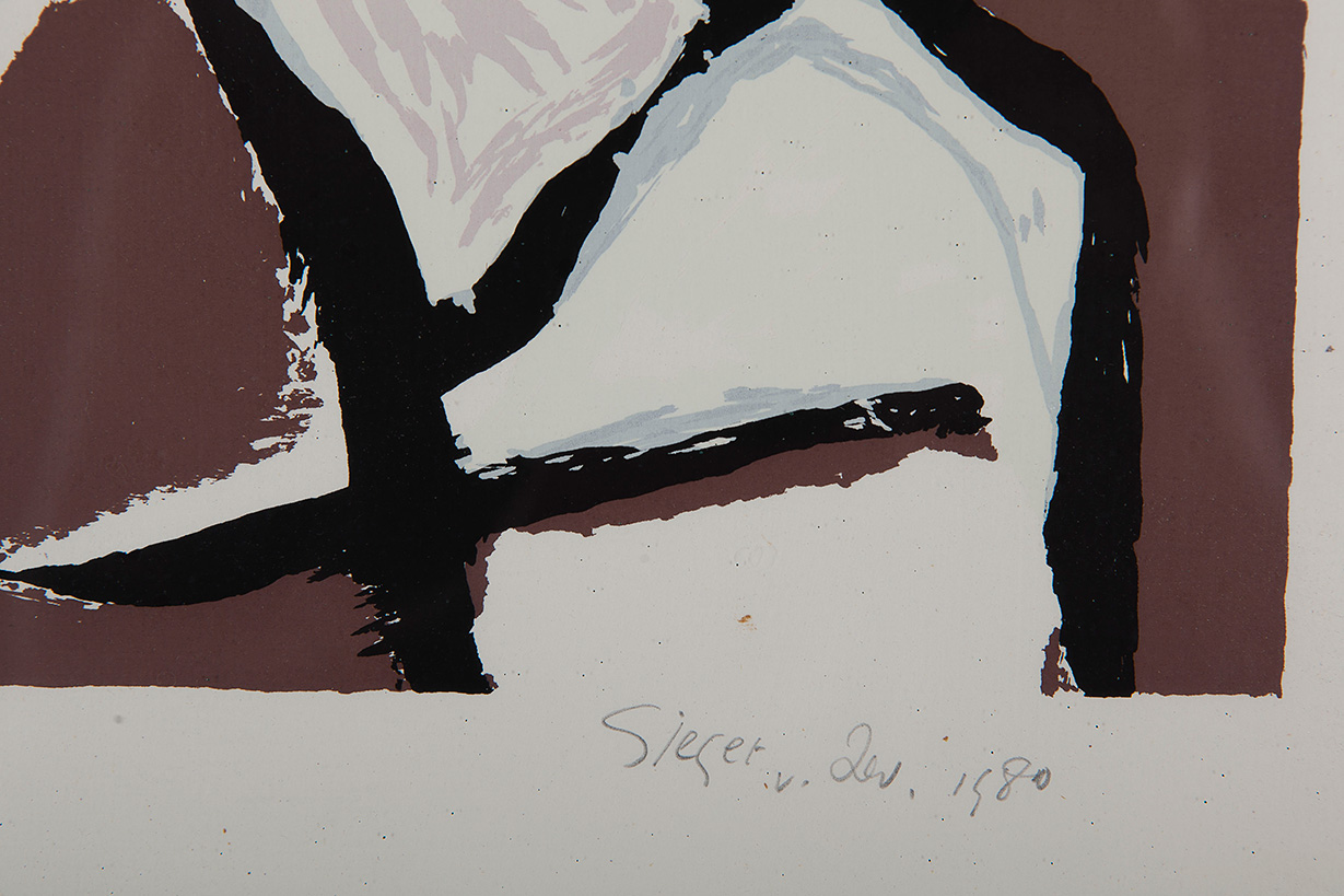 Fred Sieger - Zeefdruk op papier - Gesigneerd r.o. - Oplage 50/100 - Herkomst onbekend - 1980 kopen? Bied vanaf 10!