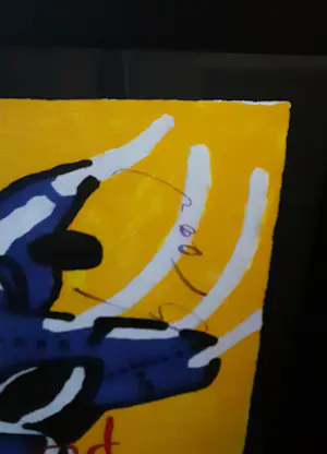 Herman Brood - 'Vliegtuig'(grootwerk, mooi gelijst) kopen? Bied vanaf 550!