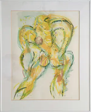 Paul de Lussanet - z.t. | expressieve litho - ingelijst kopen? Bied vanaf 49!