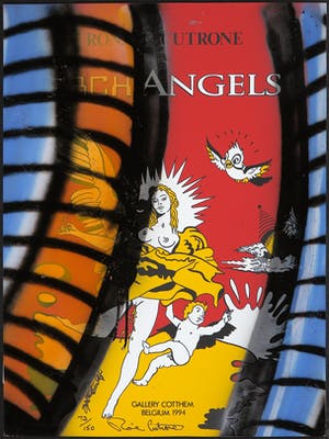 Ronnie Cutrone - Zeefdruk bewerkt met graffiti, Arch Angels kopen? Bied vanaf 1!