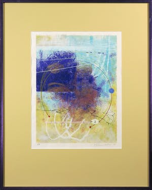 Piotr Konkel - Zeefdruk, Eyes - Ingelijst kopen? Bied vanaf 1!