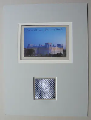 Christo - Project " Wrapped Reichstag "Berlin - inc. XXL stofmonster - handgesigneerd kopen? Bied vanaf 159!