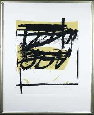 Arty Grimm - Zeefdruk, Zonder titel - Ingelijst verkocht voor € 50!