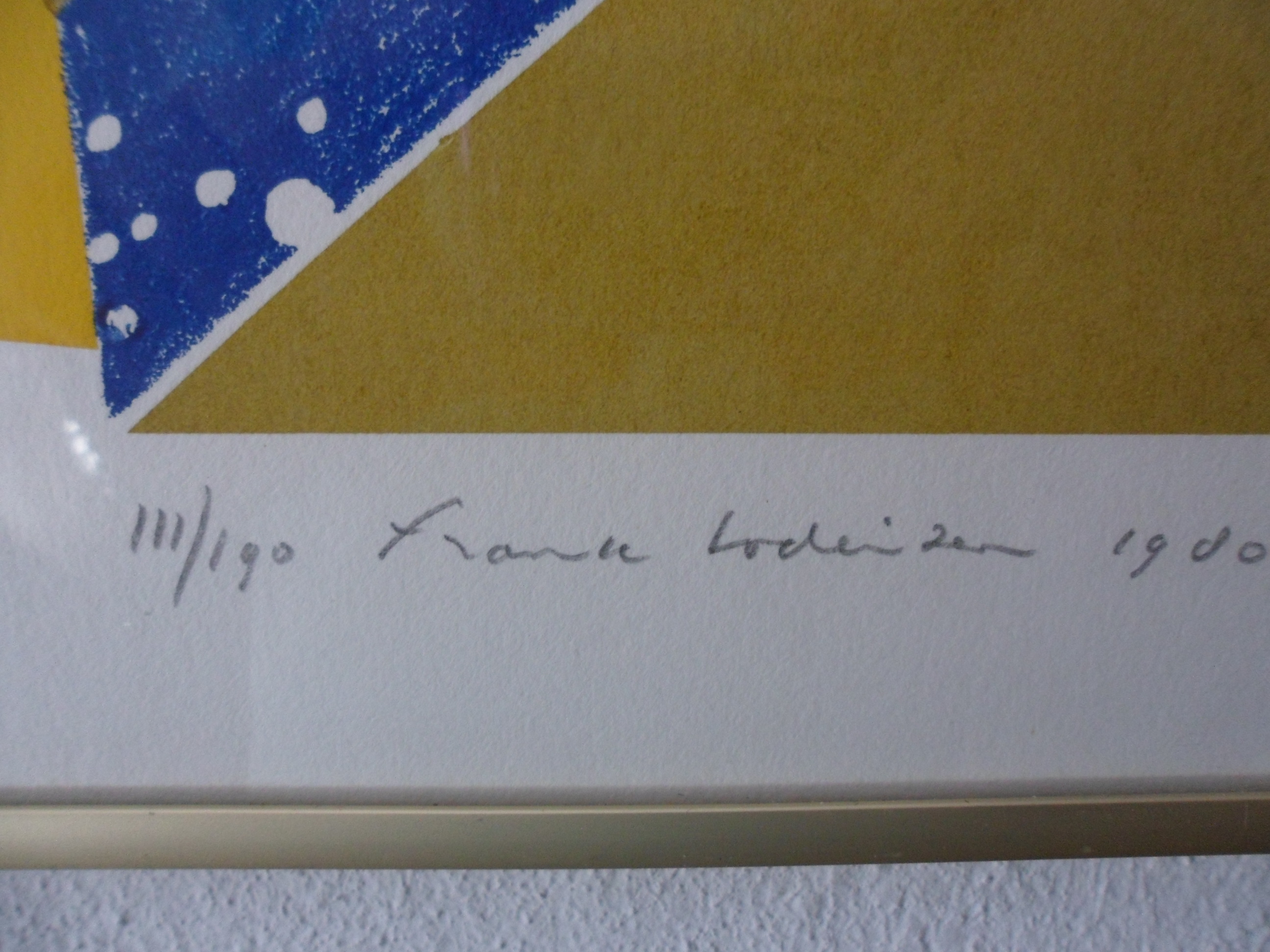 Frank Lodeizen - Abstracte compositie, Kleurenzeefdruk kopen? Bied vanaf 40!