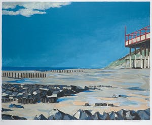 Valentin Bakardjiev - Zeefdruk, Early Spring in Zeeland - Ingelijst kopen? Bied vanaf 1!