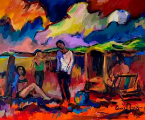 Arie Zuidersma - Acryl op doek: Terschelling - 1995 kaufen? Bieten Sie von 1500!
