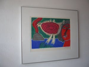 Corneille - Zeefdruk. Titel, "Épanouissement". kopen? Bied vanaf 150!