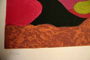 Ronald Boonacker - Kleurenzeefdruk Toscaans Landschap 1, Italië Handgesigneerd. kopen? Bied vanaf 125!