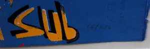 Herman Brood - Ingelijste zeefdruk:het bandje: de gitarist - 1990 kaufen? Bieten Sie von 350!
