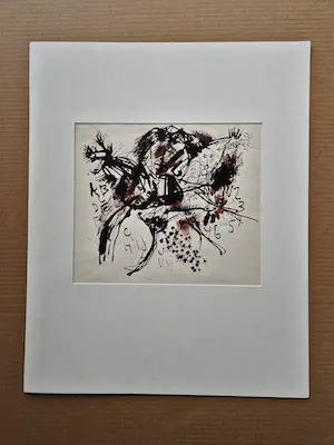 Jos Caelen - 1963 - gemengde techniek op papier - abstracte compositie - gesigneerd kopen? Bied vanaf 1!