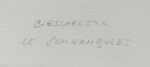 Adolphe Cieslarczyk - Le Somnambules kopen? Bied vanaf 20!