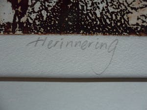 Niet of onleesbaar gesigneerd - Ets, titel : "Herinnering I kopen? Bied vanaf 1!