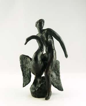 Brons (Onbekend) - Brons, Leda en de Zwaan verkocht voor € 200!