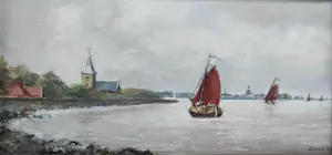 Barend Sibie - Zicht op Enkhuizen kopen? Bied vanaf 10!