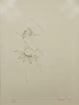 Leonor Fini - Ets, Les petites filles modèles VIII - Ingelijst kopen? Bied vanaf 60!