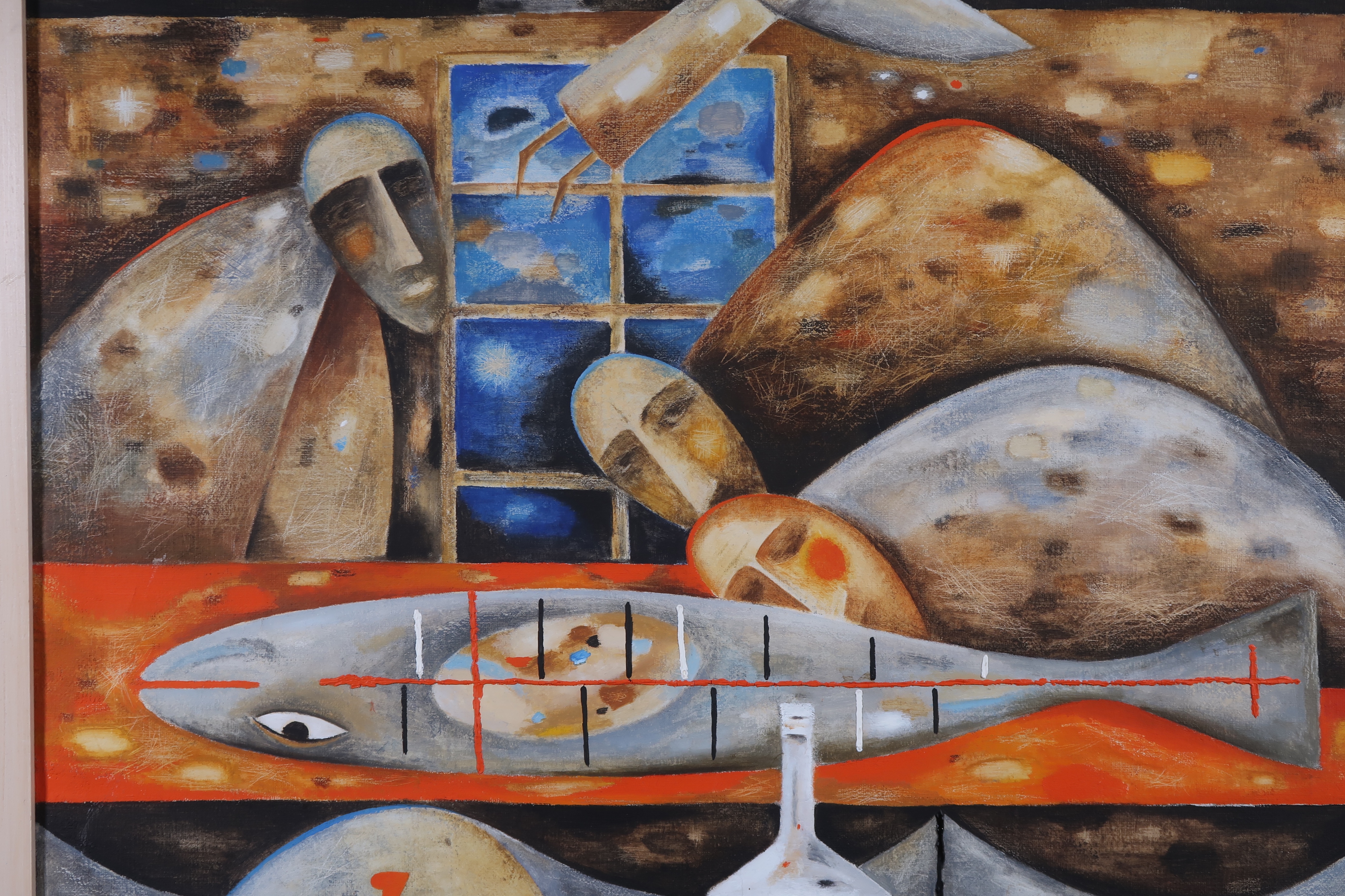 Sergei Kolevatykh - Olieverf op doek, The incident - Ingelijst (Groot) kopen? Bied vanaf 250!