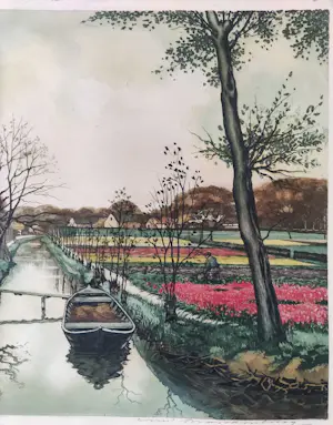 Cornelis Brandenburg - Tulpenvelden, Holland kopen? Bied vanaf 160!