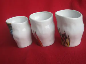 Corry Ammerlaan - 3 kleurige bekers, potlood-penselenpotten. kopen? Bied vanaf 25!