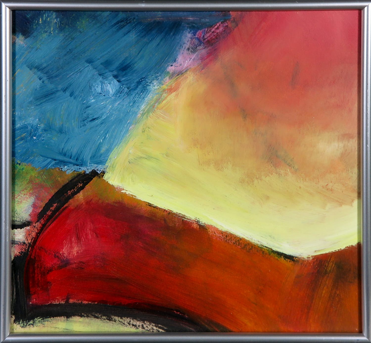 Cobi Nieuwstad - Acryl op papier, Studie kopen? Bied vanaf 1!