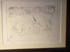 Pablo Picasso - Reproductie Minotaur in the arena, vanquished by a youth kopen? Bied vanaf 100!