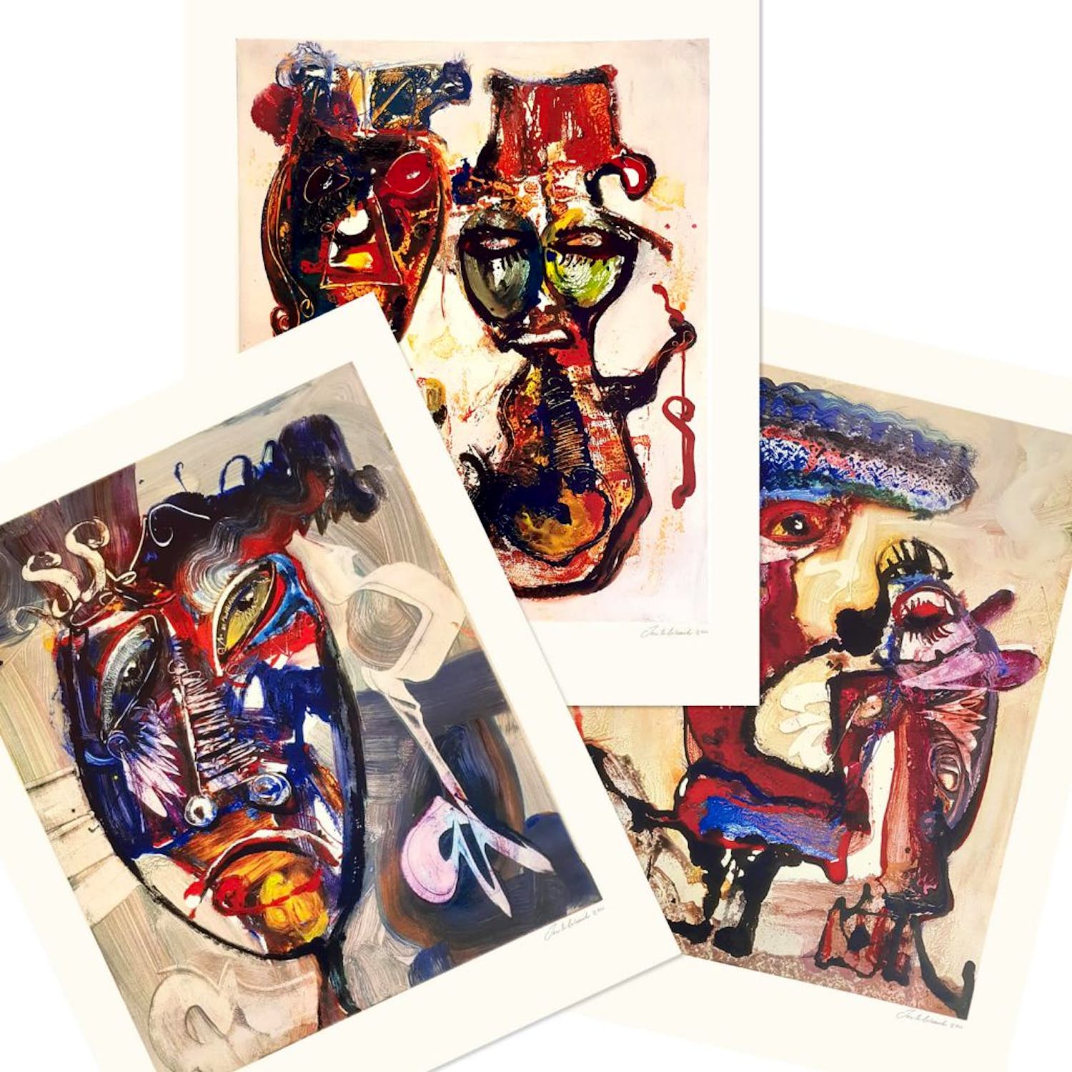 Jan te Wierik - 3 prachtige zeefdrukken verkocht voor € 1!