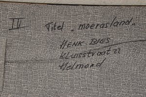 Henk Bies - Moerasland - 1972 - acrylverf op papier - BKR Helmond kopen? Bied vanaf 30!