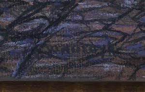 Niet of onleesbaar gesigneerd - Krijt op board, Straatje in Amersfoort - Ingelijst kopen? Bied vanaf 10!