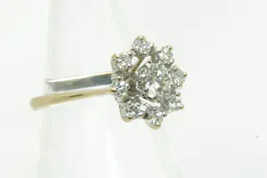 08 - 18 karaats witgouden diamanten ring met ca 0.90 crt briljant kopen? Bied vanaf 900!