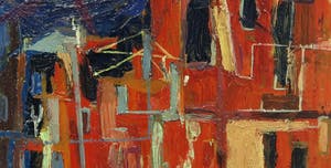 Jaap Bouhuys - (toegeschreven aan) - Olieverf op hardboard, Vele figuren bij maanlicht kopen? Bied vanaf 250!