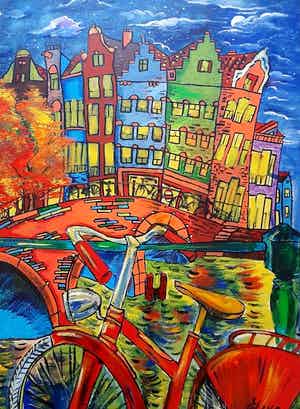 Elena Polyakova - Kleurige avond in Amsterdam verkocht voor € 125!