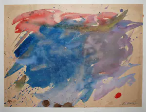 Albert Soons - abstracte gouache, zuurvrij ingelijst, 1966 kopen? Bied vanaf 175!