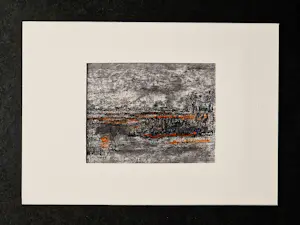 Harry van Kuyk - Gemengde techniek (pastel, houtskool) "Halve galg Ooijpolder" 1998 kopen? Bied vanaf 76!