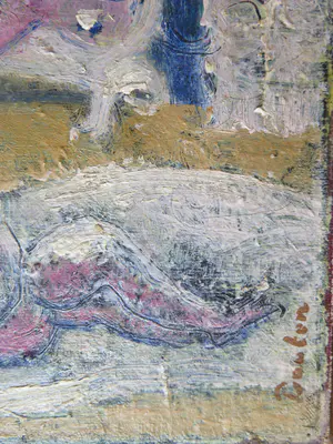 Armand Bouten - Twee naakte figuren in een interieur, uitkijkend op zee kopen? Bied vanaf 650!