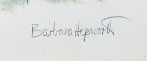 Barbara Hepworth - Litho, Green Man - Ingelijst kopen? Bied vanaf 1000!